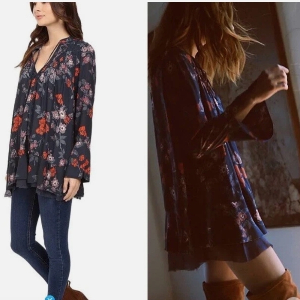 FP Movement by Free People Dark Floral Tunic